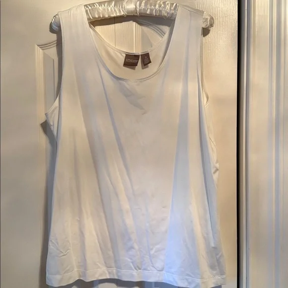 Chico's Classic White Tank Top - Picture 3 of 3
